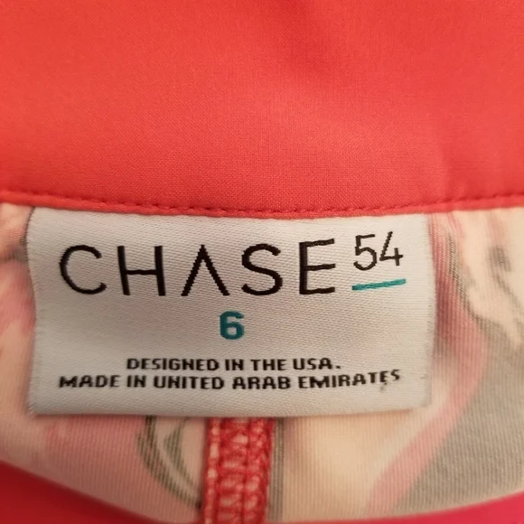 Chase 54 Skort Skirt Women’s Size 6 Orange 33" Waist 4.5" Inseam Shorts - Picture 7 of 9